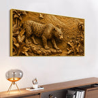 Powerful Leopard in Exotic Rainforest 3D Canvas Wall Painting