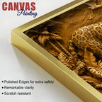 Powerful Leopard in Exotic Rainforest 3D Canvas Wall Painting