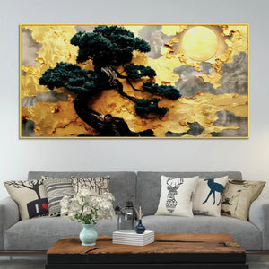 Premium Abstract Canvas Painting for Living Room Wall Decor