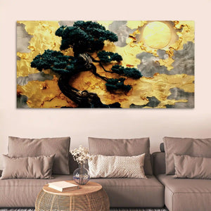 Premium Abstract Canvas Painting for Living Room Wall Decor