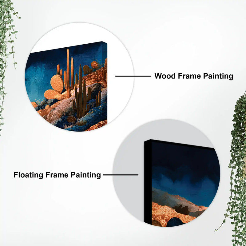 Premium Abstract Desert Canvas Wall Art Painting