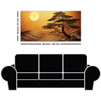 Premium Abstract Desert Tree Canvas Wall Painting