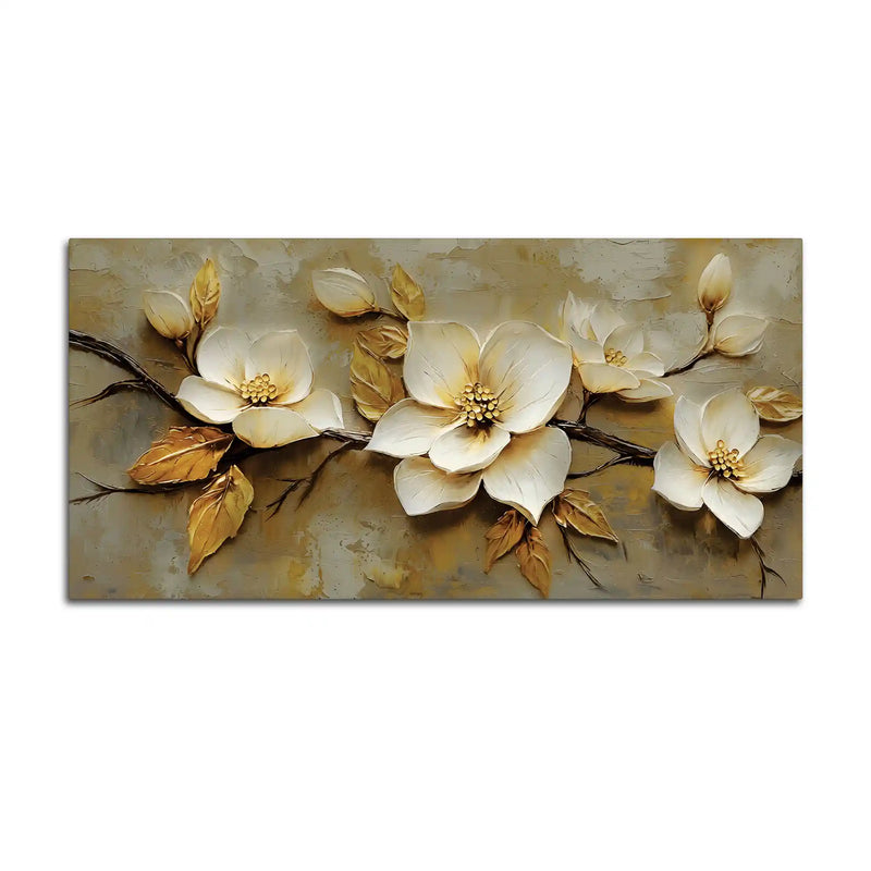 Premium Abstract Flower Branch Canvas Wall Painting for Home Décor