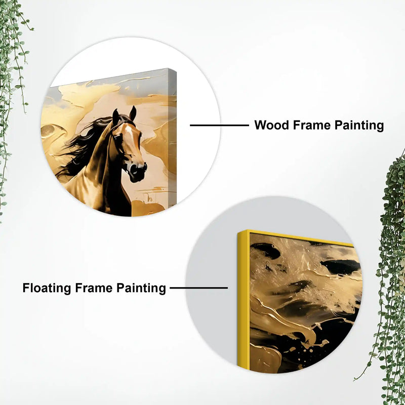 Premium Abstract Horse Canvas Wall Painting