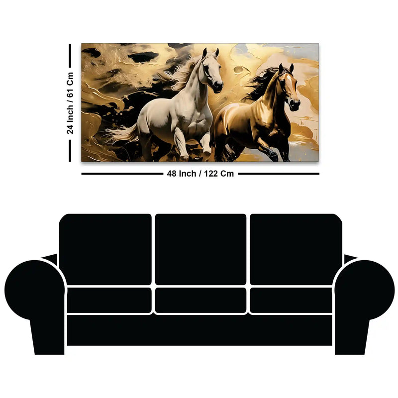 Premium Abstract Horse Canvas Wall Painting