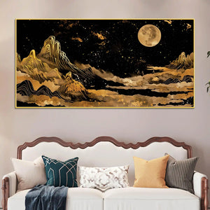 Premium Abstract Mountain Canvas Modern Painting