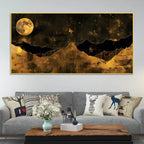 Premium Abstract Mountain Canvas Painting  for Luxury Décor