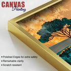 Premium Abstract Nature Tree Canvas Wall Painting for Home Decor