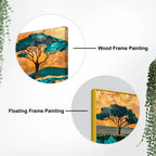 Premium Abstract Nature Tree Canvas Wall Painting for Home Decor