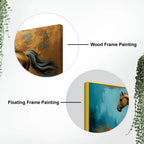 Premium Abstract Running Horse Canvas Wall Art Modern Painting