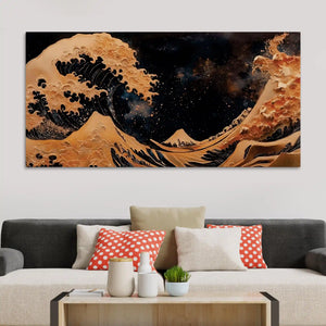 Premium Abstract Sea Wave Canvas Painting