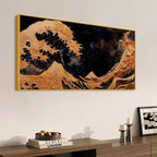 Premium Abstract Sea Wave Canvas Painting