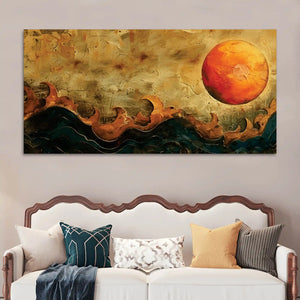 Premium Abstract Sun Canvas Wall Painting