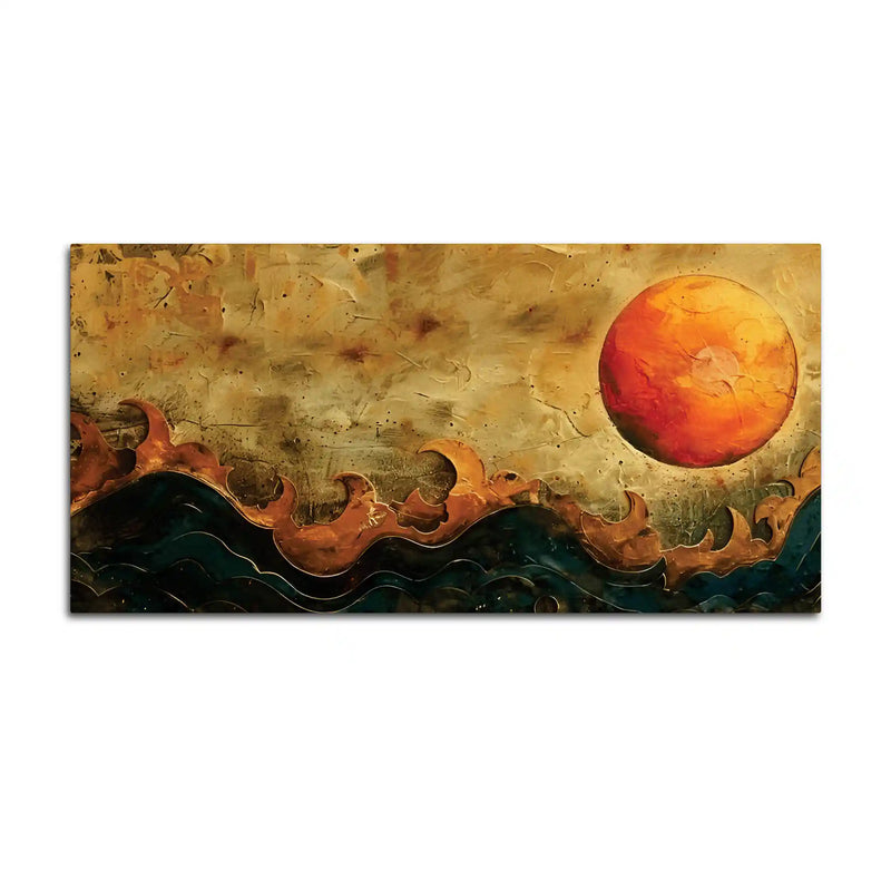 Premium Abstract Sun Canvas Wall Painting