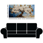 Premium Abstract Tree Canvas Painting for Bedroom Decor