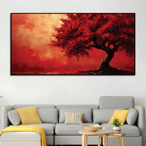 Premium Abstract Tree Canvas Painting for Office & Home Décor