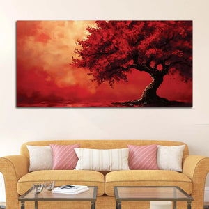 Premium Abstract Tree Canvas Painting for Office & Home Décor