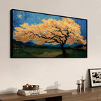 Premium Abstract Wide Tree Canvas Wall Painting