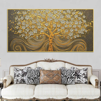 premium-artistic-golden-blossom-tree-abstract-canvas-wall-painting