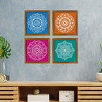 Premium Artistic Pattern Mandala Art Wall Frame Set of Four