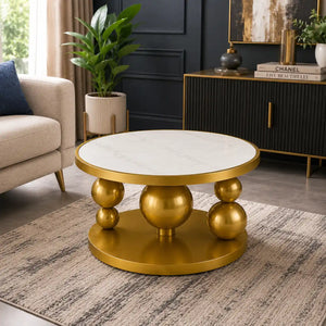 premium-ball-base-marble-top-center-table