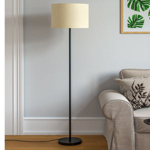 Premium Black Metal Finish Modern Sleek Floor Lamp