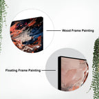 Premium Brown Horse Canvas Wall Art Abstract Painting for Bedroom