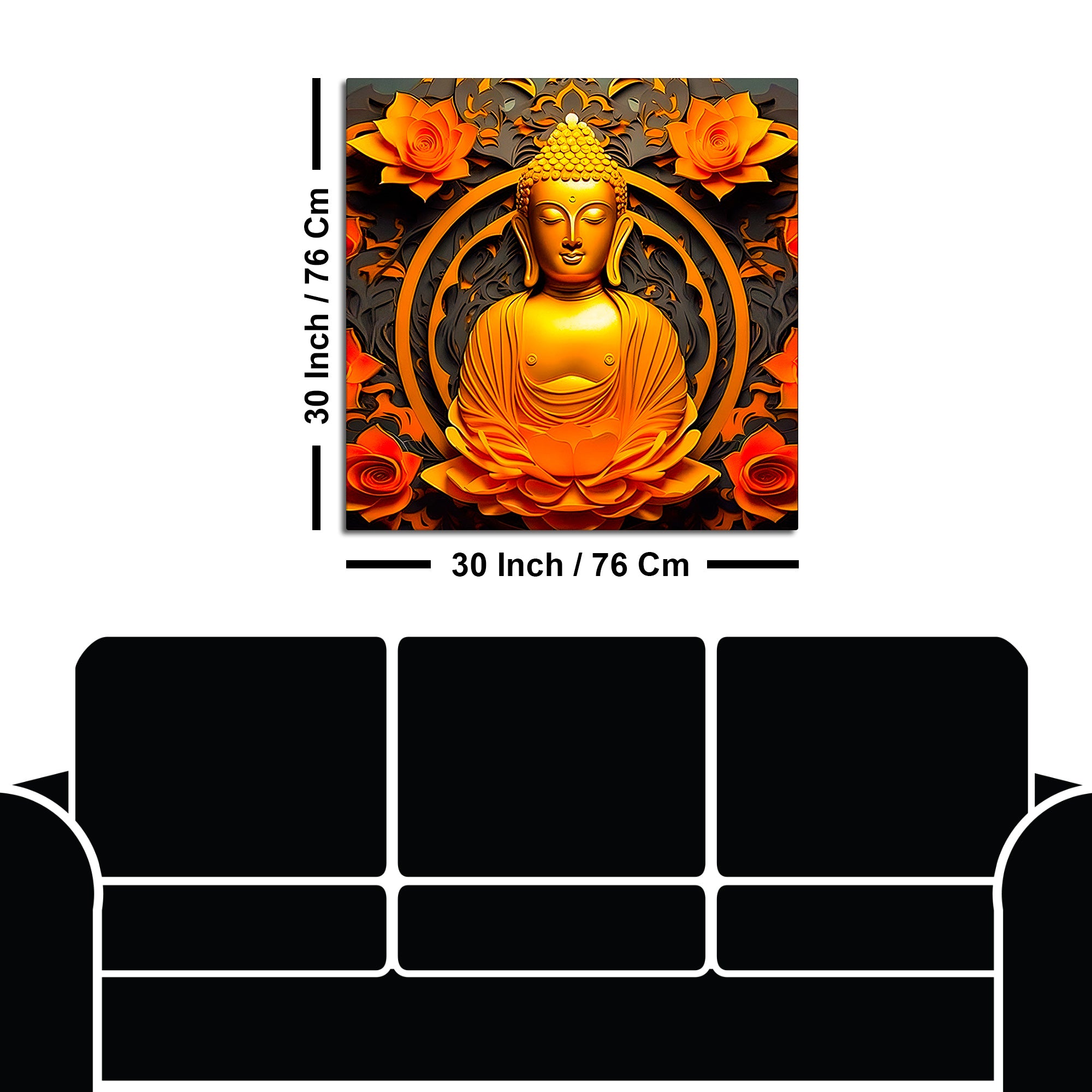Premium Buddha Canvas Art for Elegant Home Decoration