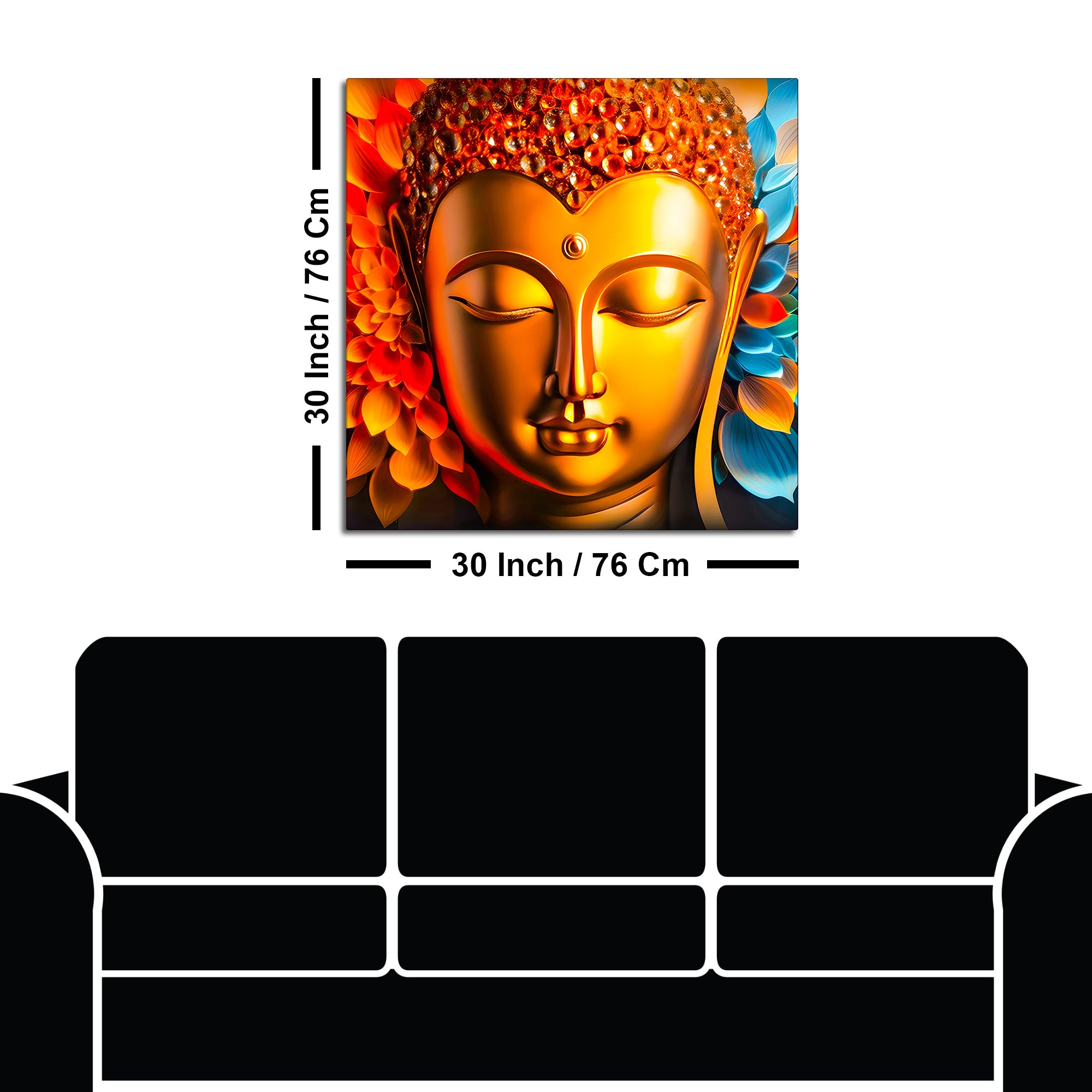Premium Buddha Canvas Painting for Home