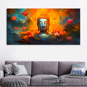 Premium Buddha Canvas Painting for Living Room Decoration
