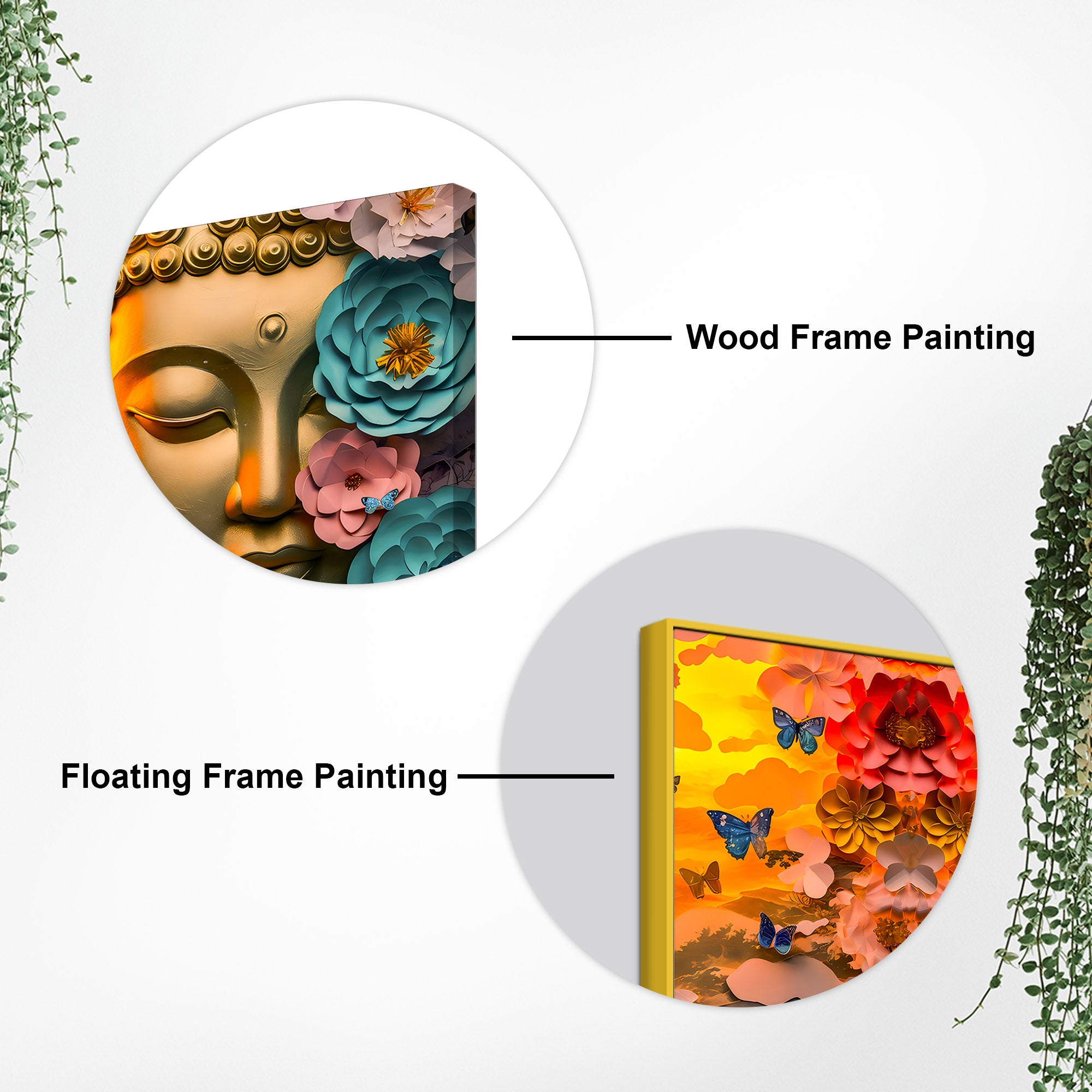 Premium Buddha Canvas Wall Painting for Elegant Home Decoration