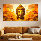 Premium Buddha Canvas Wall Painting for Elegant Interior Decor
