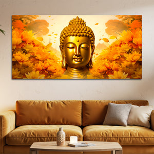 Premium Buddha Canvas Wall Painting for Elegant Interior Decor