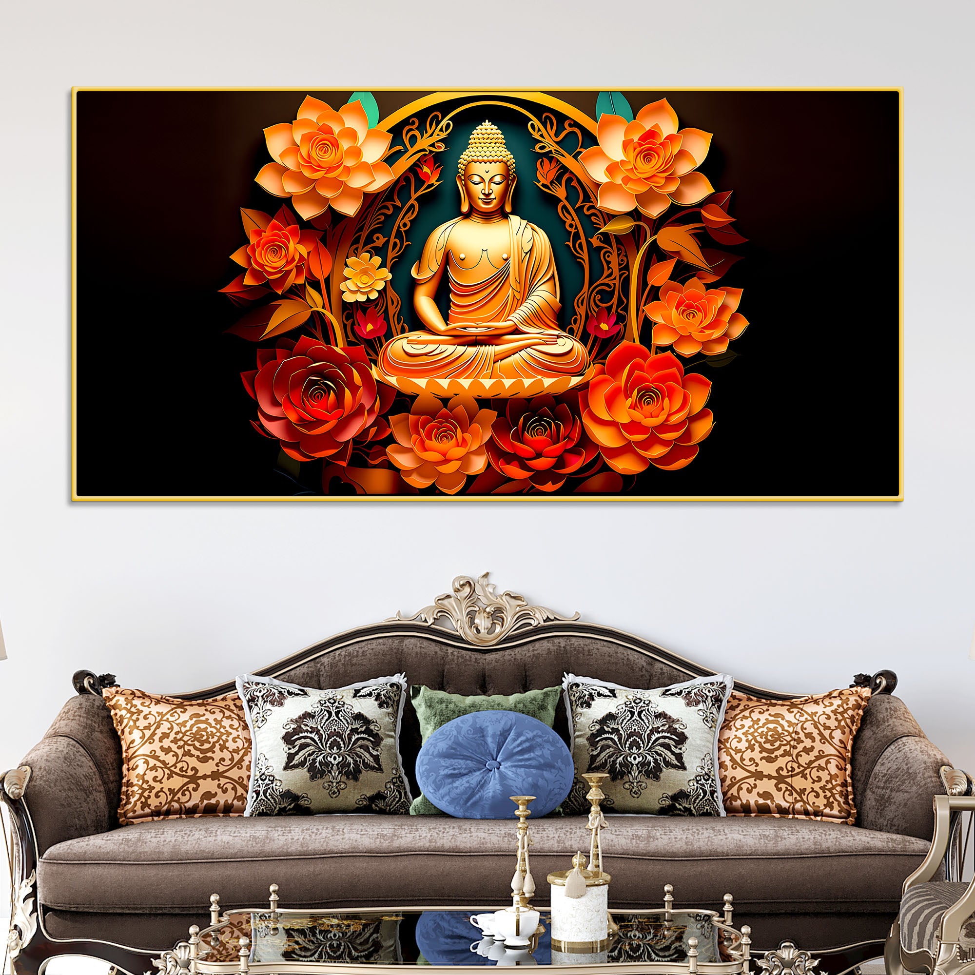 Premium Buddha Decorative Wall Painting for Modern Décor