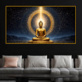 Premium Buddha Meditation Crystal Glass Painting for Living Room