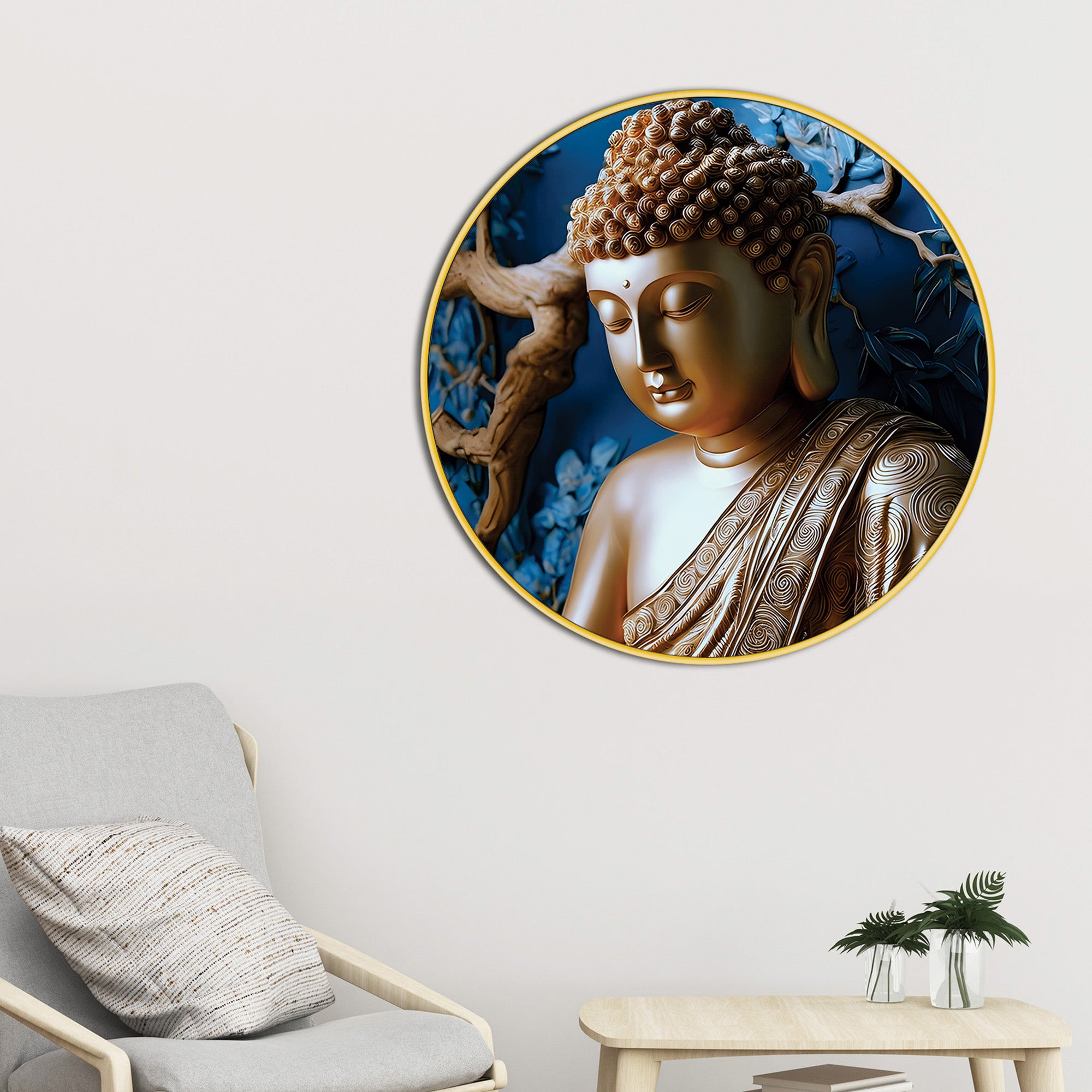 Premium Buddha Spiritual Wall Painting