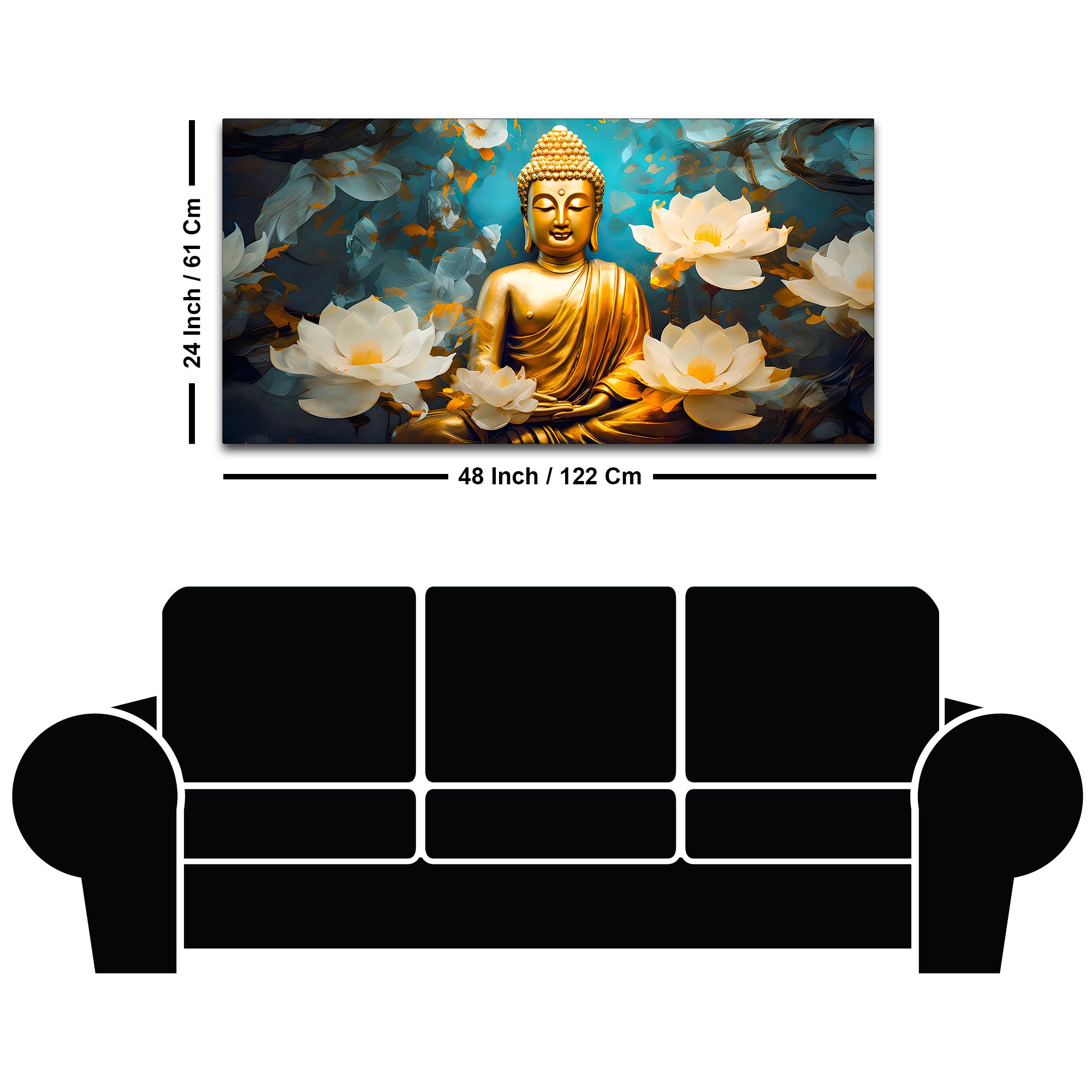 Premium Buddha Wall Canvas Décor for Peaceful Homes