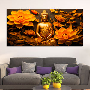Premium Buddha Wall Canvas Décor Painting for Peaceful Homes