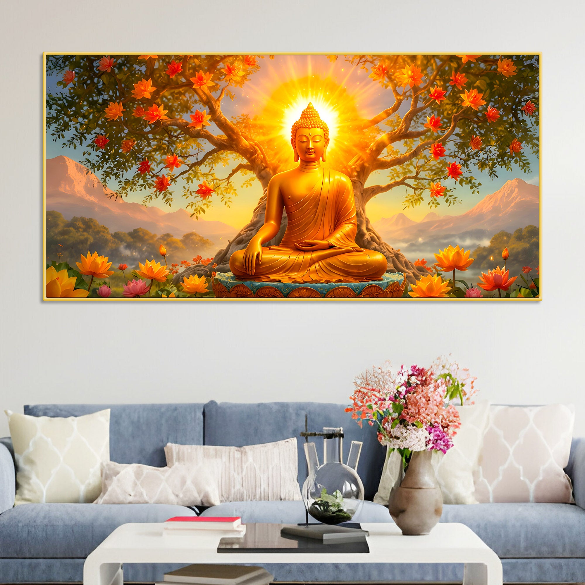 Premium Buddha Wall Décor Painting for Elegant Interiors