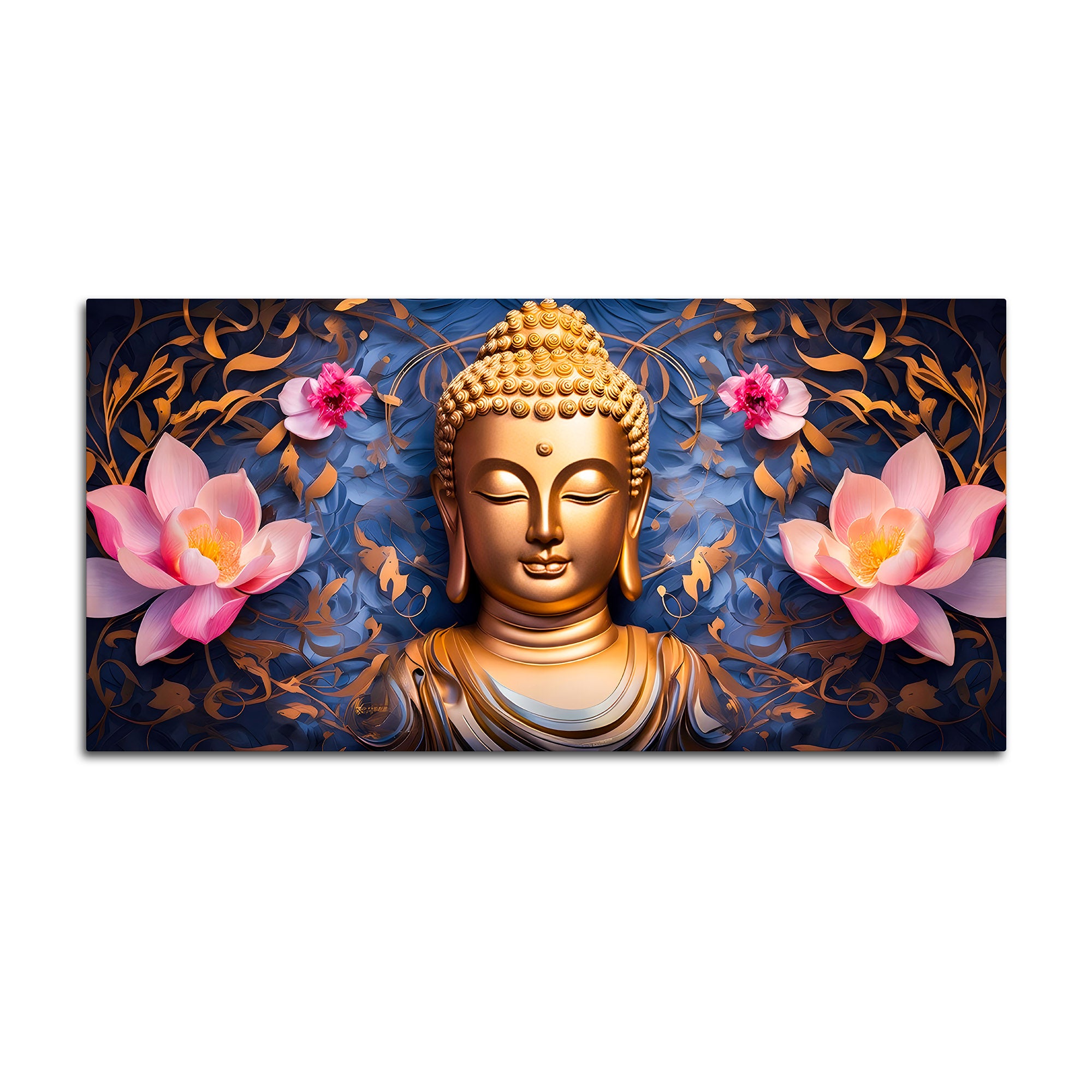 Premium Buddha Wall Painting for Bedroom Decoration