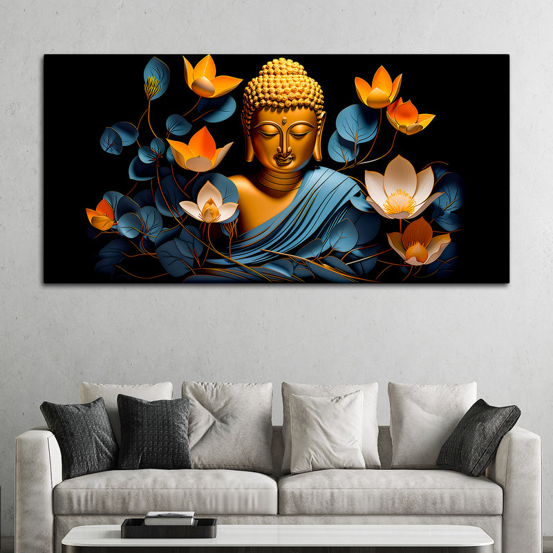 Premium Buddha Wall Painting for Calm & Peaceful Homes