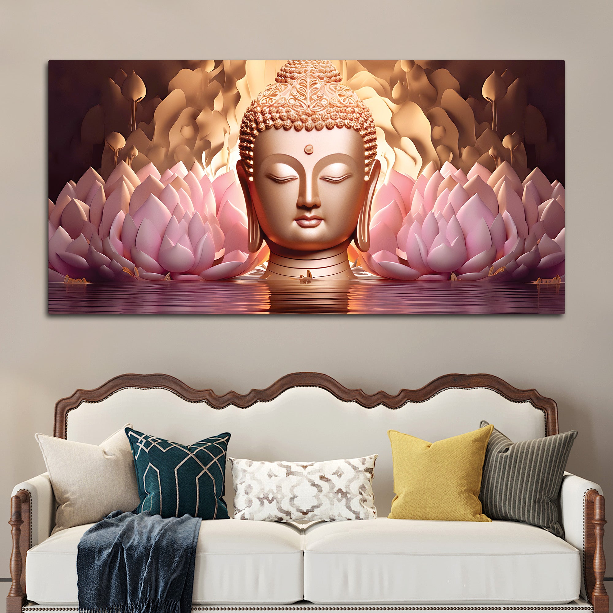 Premium Buddha Wall Painting for Elegant Wall Decor
