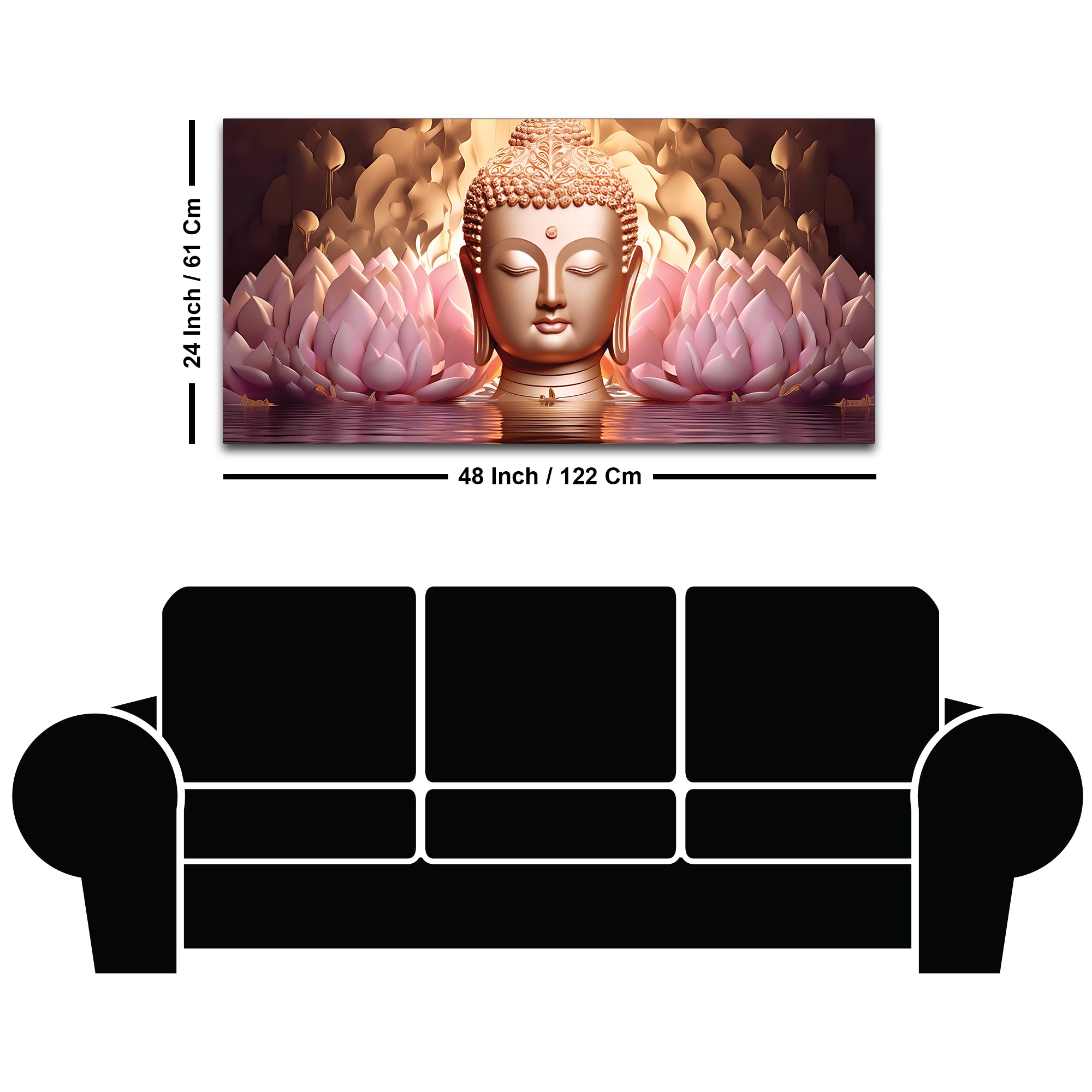 Premium Buddha Wall Painting for Elegant Wall Decor