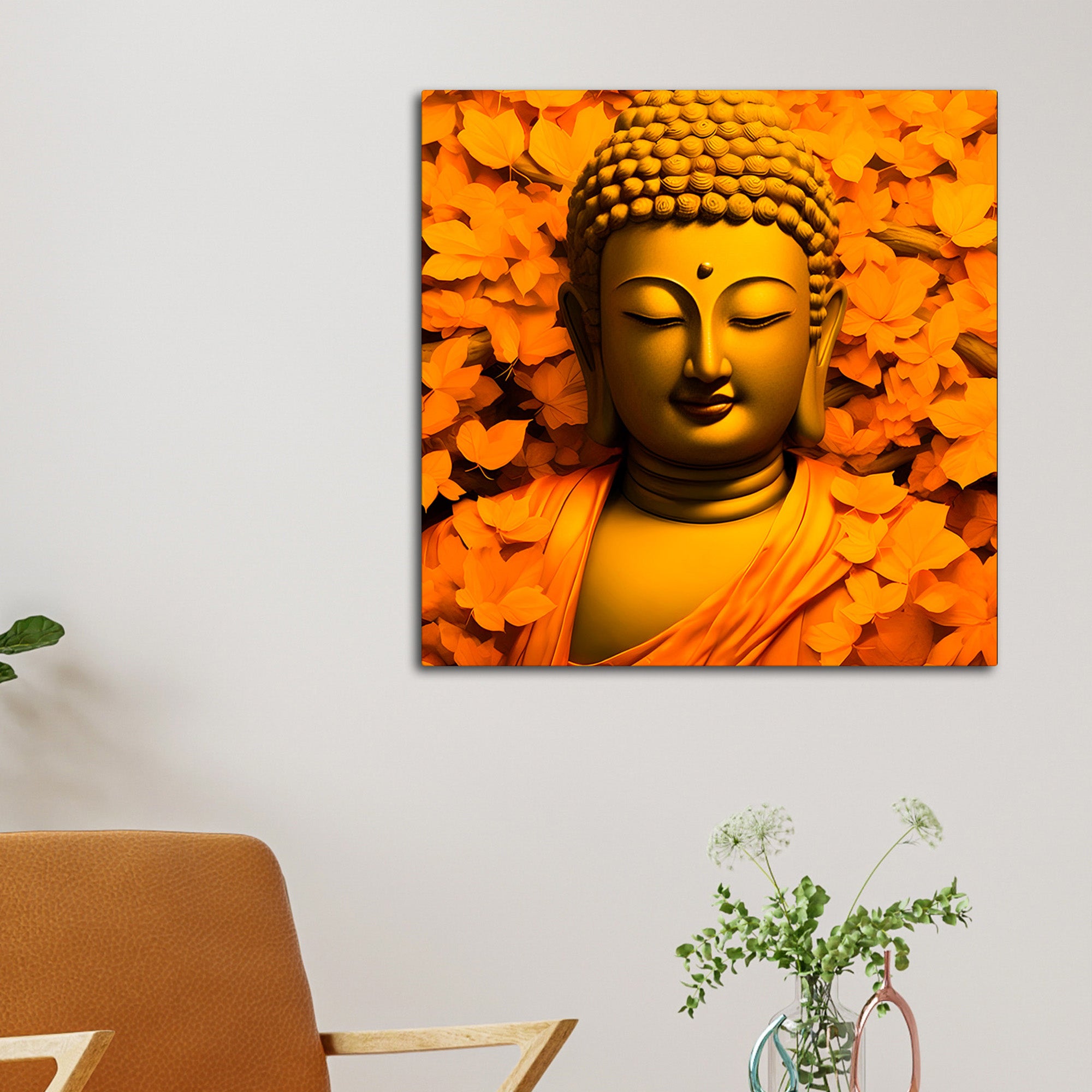 Premium Buddha Wall Painting for Living Room Decor