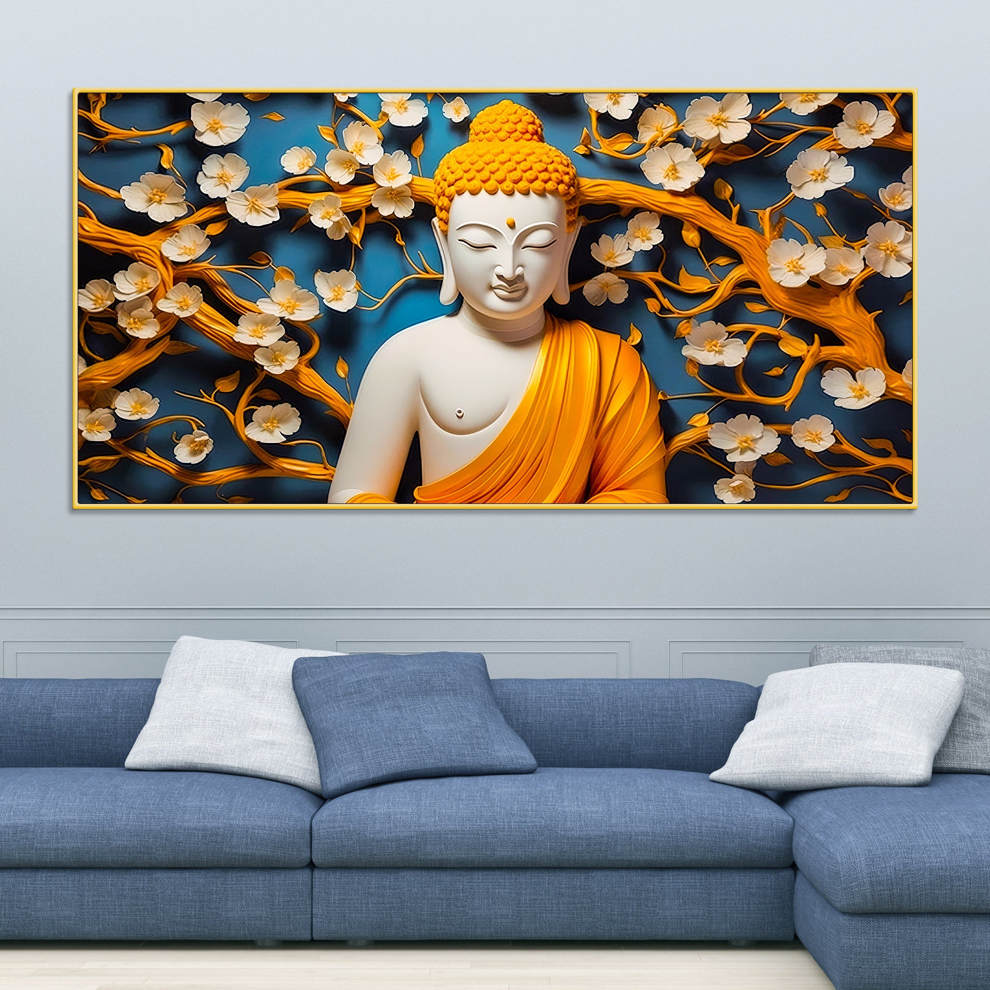 Premium Buddha Wall Painting for Luxury Decoration