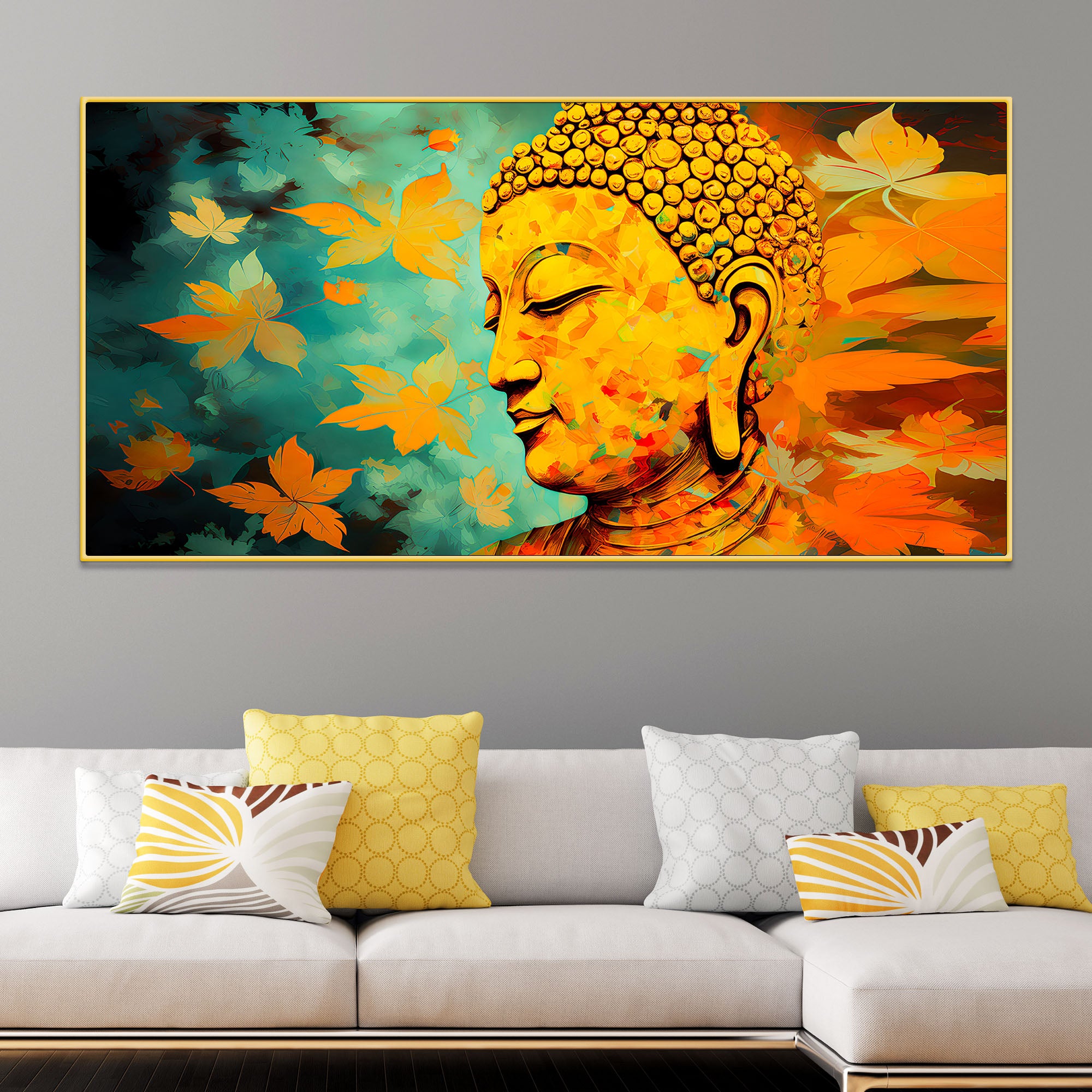 Premium Buddha Wall Painting for Modern Interior Styling