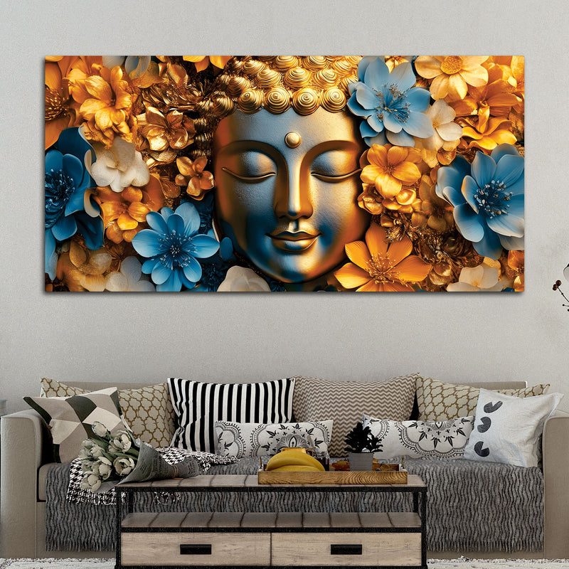 Premium Buddha Wall Painting for Wall Art Décor