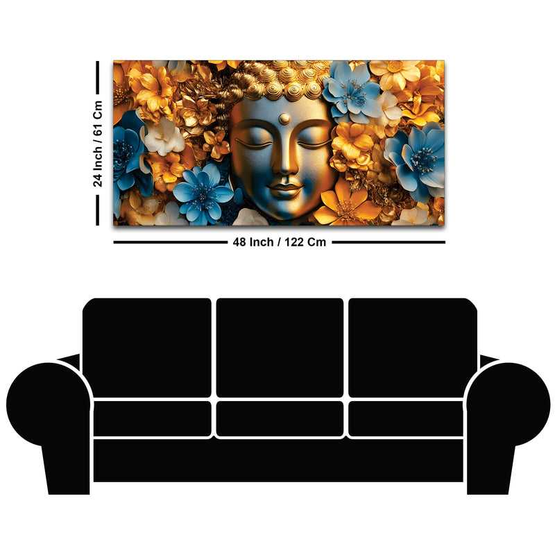 Premium Buddha Wall Painting for Wall Art Décor