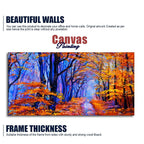 Premium Canvas Abstract Art Wall Painting of Forest in Autumn
