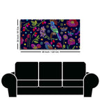 Premium Canvas Folk Art Painting of Birds, Flowers & Butterfly